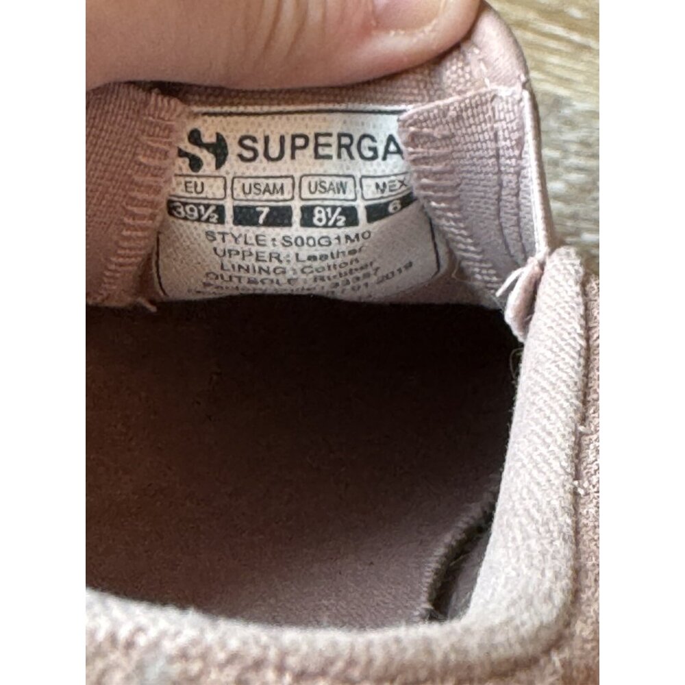 Superga Women’s Blush Pink Suede Platform Sneaker 8.5 Slip On Shoes Comfort - Picture 10 of 11